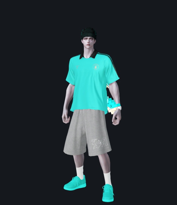 민트색콜라병